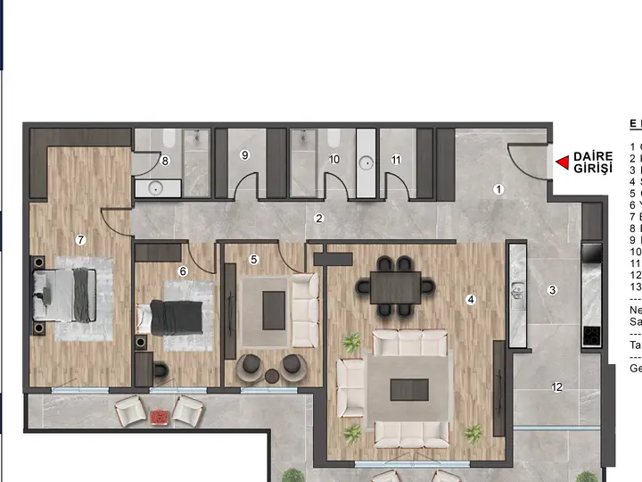V Premium Block E 3+1 Grundriss