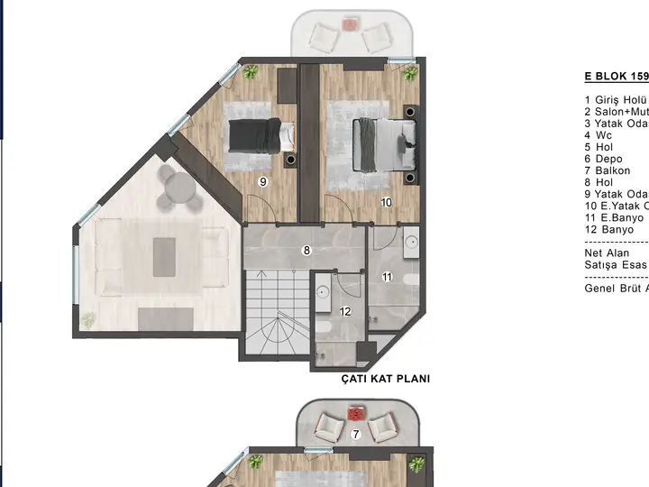 V Premium Block E 3+1 Grundriss