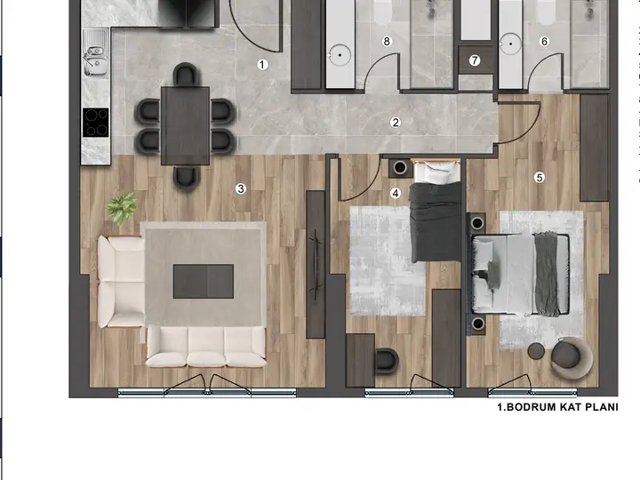 V Premium Block G 2+1 Grundriss